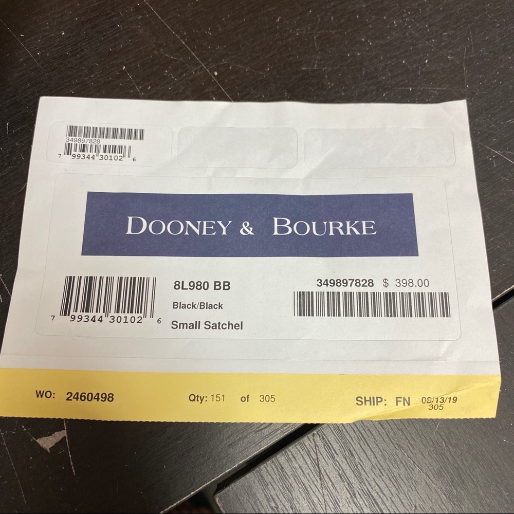 Dooney & Bourke Florentine Small Satchel - Black - Picture 9 of 9